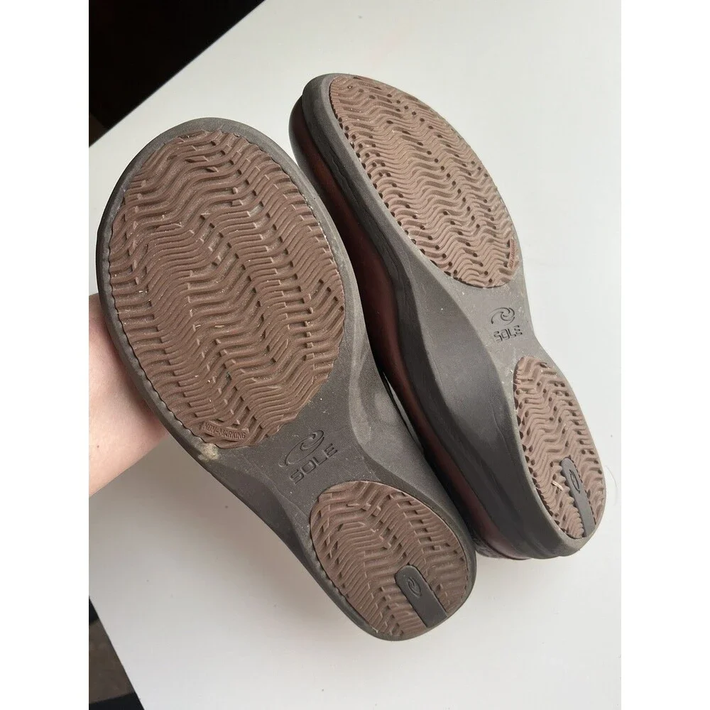 MEN'S SOLE BRAND SDM-OAK-10 STEADY OAK BRN SIZE 9W CASUAL SLIP-ON SHOES
